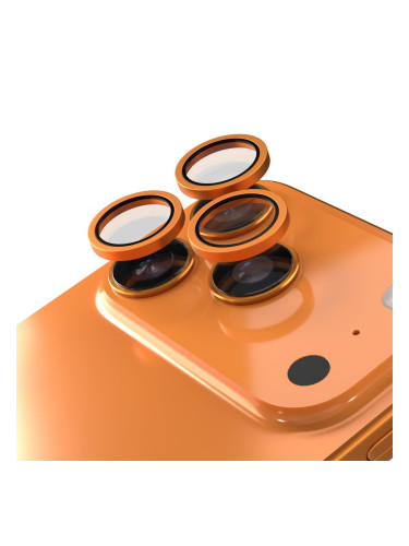 Etteri протектор метални рингове за задна камера за iPhone 17 Pro / 17 Pro Max, оранжев