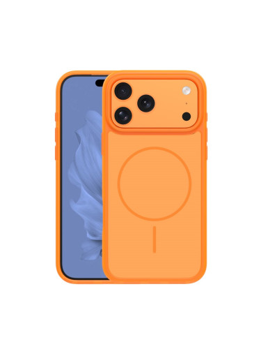 Кейс bSmart Frame Thin Magsafe, За  iPhone 17 Pro / 18 Pro, оранжев
