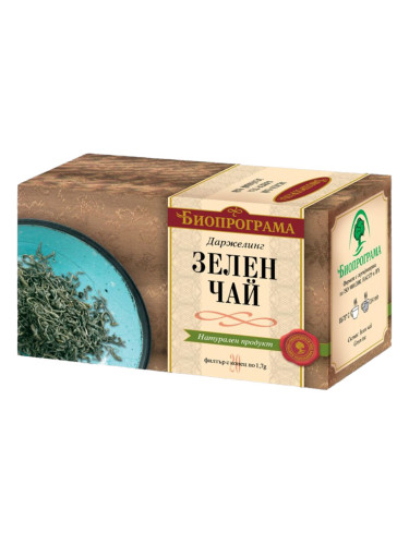 Чай Биопрограма зелен премиум оп20