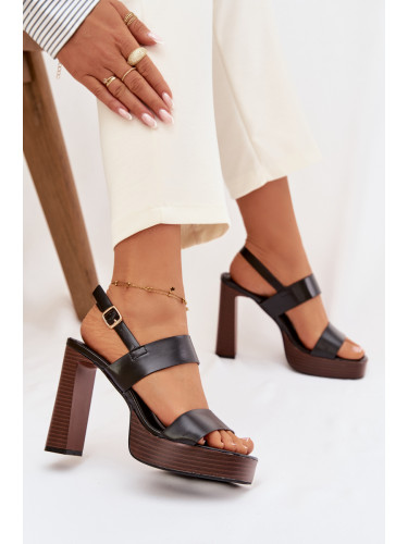 Дамски сандали на ток Hanelia