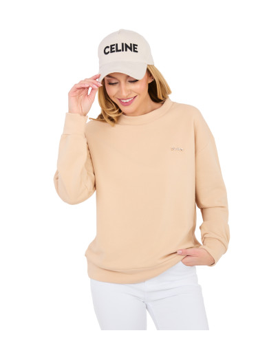 Бежов суичър с качулка