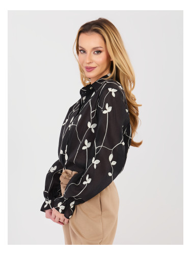 Черна шарена риза