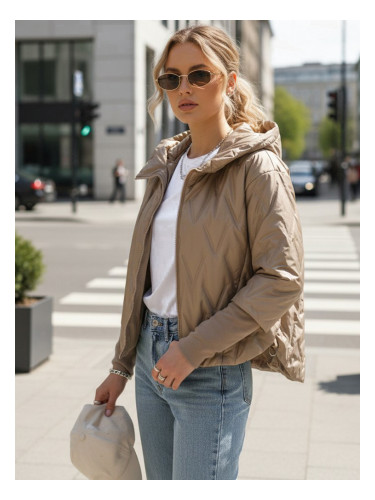 Ватирано зимно яке с качулка