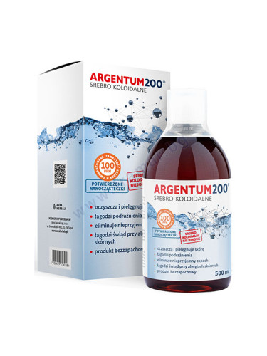 АУРА ХЕРБАЛС АРГЕНТУМ200 КОЛОИДНО СРЕБРО 100 ppm 500 мл 