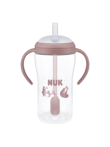 NUK Perfect Match Bear шише със сламка 8m+ 260 мл.