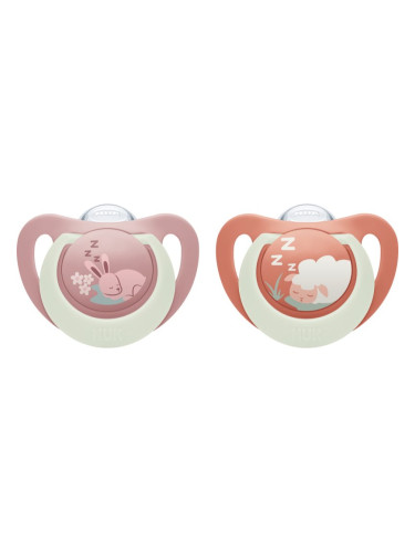 NUK First Choice Night 0-6m биберон Bunny/Sheep 2 см