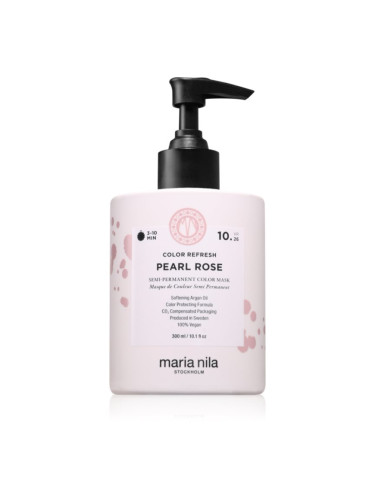 Maria Nila Colour Refresh нежна подхранваща маска без перманентни цветови пигменти цвят Pearl Rose 10.26 300 мл.