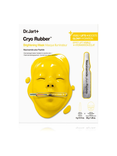Dr. Jart+ Cryo Rubber™ Brightening Mask интензивна хидрогелна маска за озаряване на лицето 40 гр.