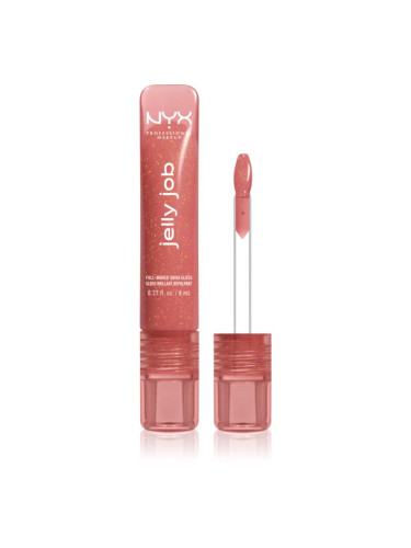 NYX Professional Makeup Jelly Job блестящ гланц за устни с увеличаващ ефект цвят Honey It´s Jelly 7.5 мл.