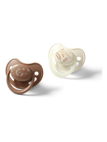 BabyOno Take Care Anatomical Silicone Soothers биберон Day & Night 18m+ 2 бр.