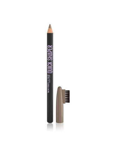 MAYBELLINE NEW YORK Quick Shaper прецизен молив за вежди с четка цвят 03 Soft Brown 1 бр.