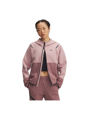 Суитшърт Under Armour Unstoppable Fleece Fz Pink L