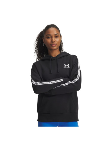 Суитшърт Under Armour Icon Fleece Taped Hoodiey Black XS
