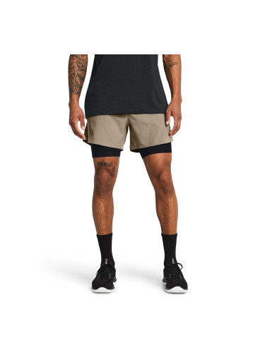 Къси панталони Under Armour Vanish Elite 2In1 Short Brown XXL