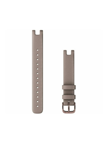 Кожена каишка Garmin Lily, 14 мм, бежово-кафява, 010-13068-A0