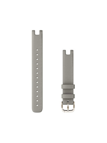 Кожена каишка Garmin Lily, 14 мм, сива, 010-13068-A7