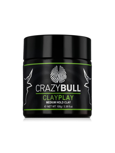 Crazy Bull ClayPlay Medium Hold Clay Крем за коса за мъже 100 g
