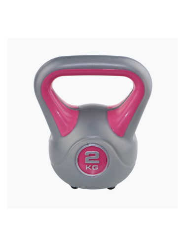 Кетълбел Sveltus Fit 2 kg grey/pink