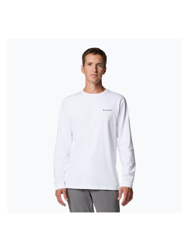 Мъжки суитшърт Columbia Explorers Canyon white/branded blanket
