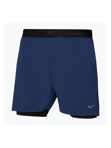 Мъжки шорти за бягане Mizuno Tech Light 5.5" 2IN1 estate blue