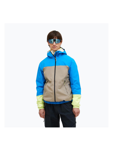 Мъжко яке Peak Performance Trail Hipe Shell брилянтно синьо/бежово/ слънчево