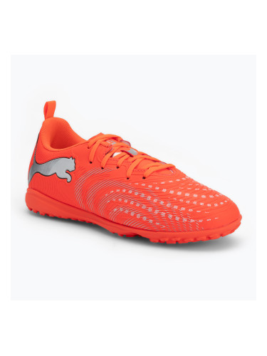 Детски футболни обувки PUMA Future 9 Play TT Jr glowing red/puma white/puma black/puma silver
