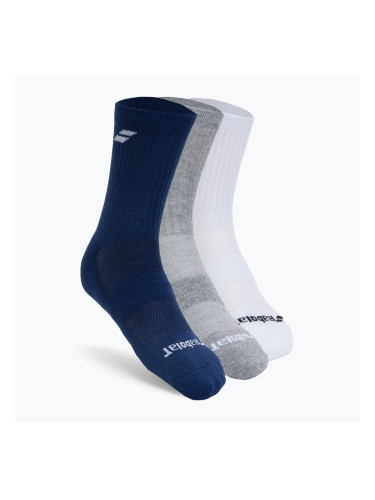 BABOLAT чорапи за тенис 3 чифта бели/нави/сиви 5UA1371