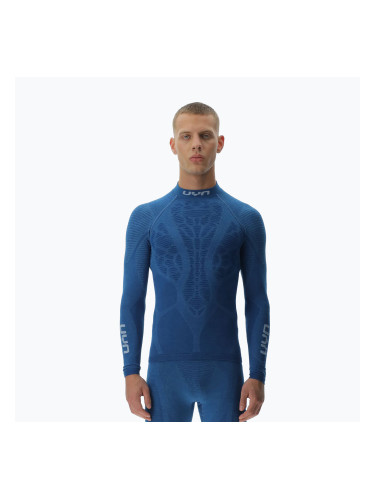 Мъжка термоактивна блуза с дълъг ръкав UYN Elevatyon Biomorph Turtle Neck blue atoll