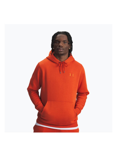 Мъжки суитшърт Under Armour Essential Fleece Hoodie surplus orange/surplus orange