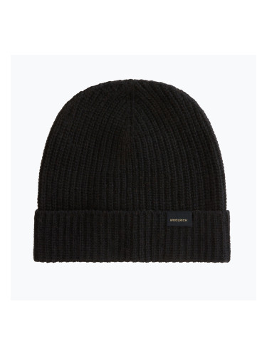 Мъжка зимна шапка Woolrich Knitted Ribbed Beanie black