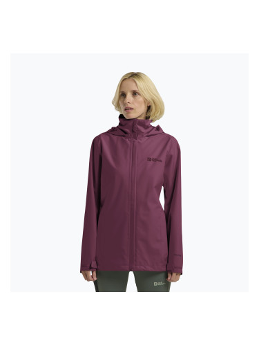 Дамско яке за дъжд Jack Wolfskin Trailtime 2L raisin