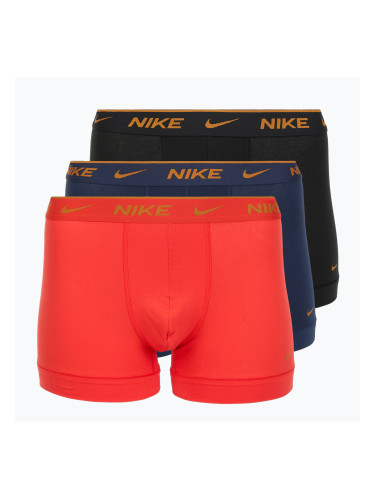 Мъжки боксерки Nike Everyday Cotton Stretch Trunk 3 чифта light crimson/midnight navy/black