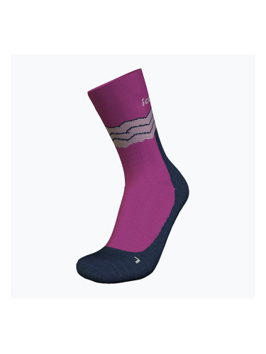 Мъжки чорапи за трекинг Icebreaker Merino Hike+ Medium Crew Across the Peaks passion