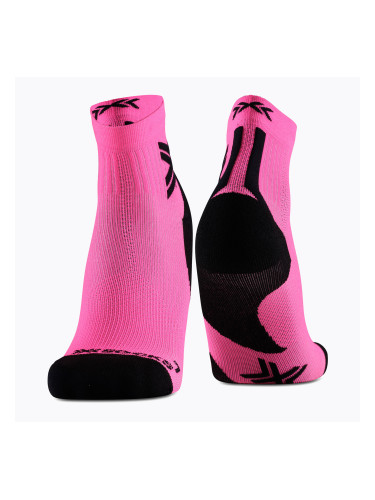 Мъжки чорапи X-Socks Run Discover Ankle fluo pink/x black