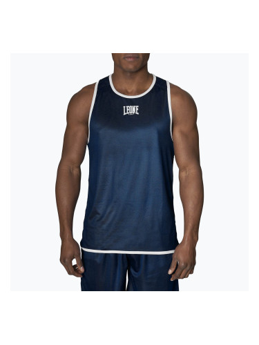Мъжки двустранен потник Leone Double Face Boxing Singlet син/червен AB214