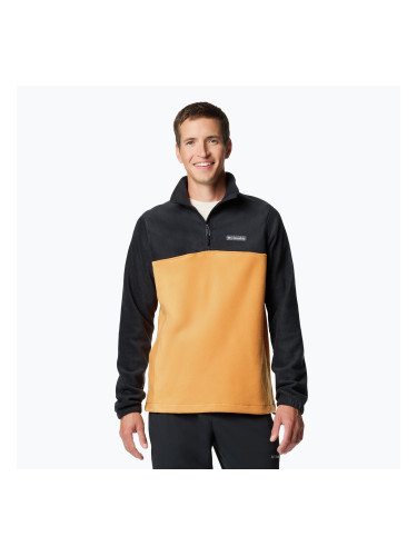 Мъжки суитшърт Columbia Steens Mountain Half Zip sunstone / black
