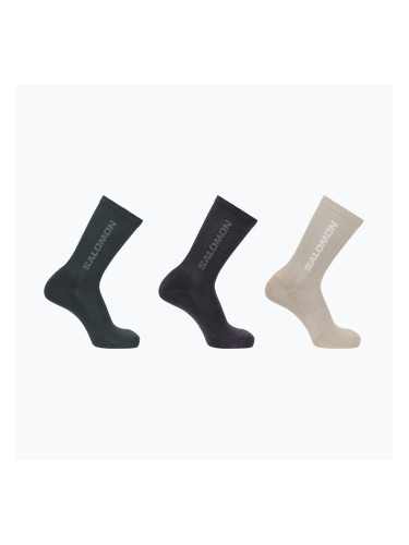 Чорапи Salomon Everyday Crew 3 чифта etherea/nine iron/north atlantic