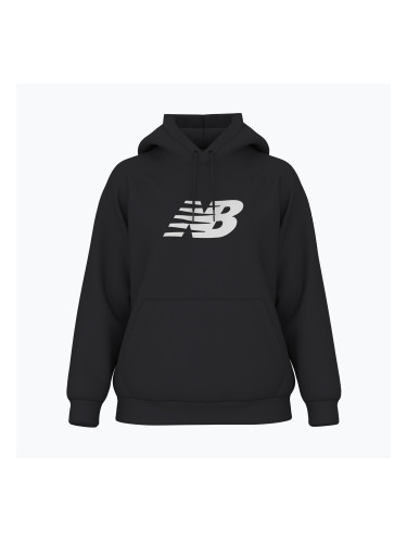 Жени New Balance Флийс качулка черна