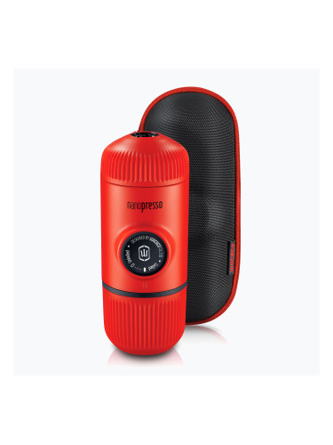 Преносима кафемашина Wacaco Nanopresso 80 ml + калъф лава червено