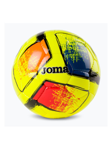 Joma Dali II флуор жълт футболен размер 5