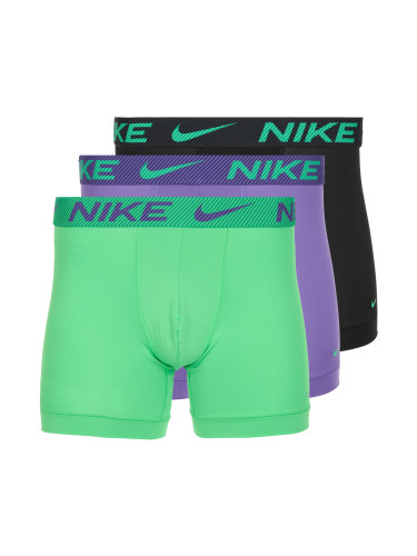Мъжки боксерки Nike Dri-Fit Essential Micro Boxer Brief 3 чифта green shock/wild violet/black txtd wb