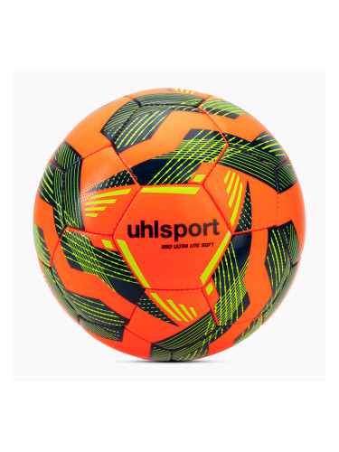 Футбол uhlsport Ultra Lite Soft 290 fluo orange/navy/fluo yellow размер 4