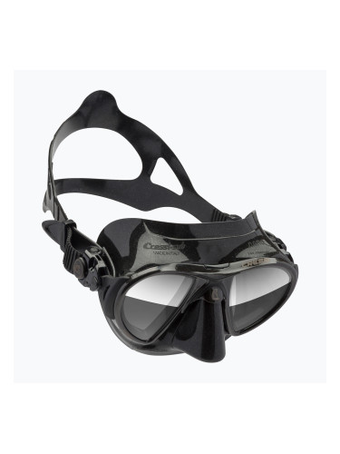 Маска за гмуркане Cressi Nano черна/черна/сребърна