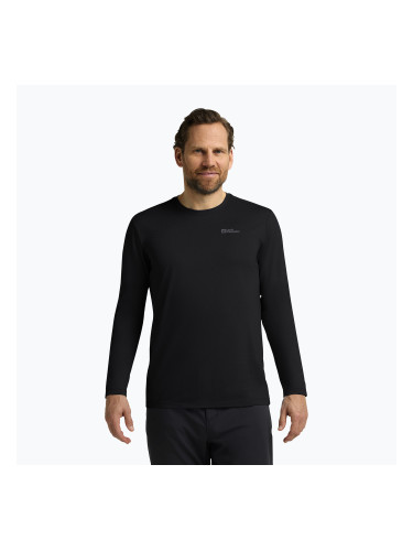 Мъжка термоактивна блуза с дълъг ръкав Jack Wolfskin Sky Thermal black