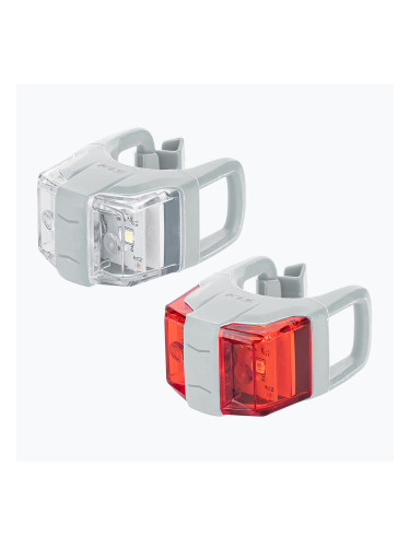 Комплект светлини за велосипед Kellys Twins II мента/бяло