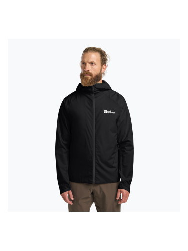 Jack Wolfskin Prelight Octa черно мъжко яке за вятър