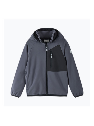 Детско софтшел яке Reima Mukana soft black