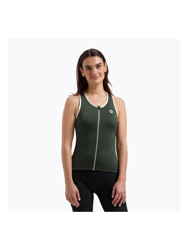 Дамско колоездачно трико Rogelli Abbey Tank Top W army green / sand