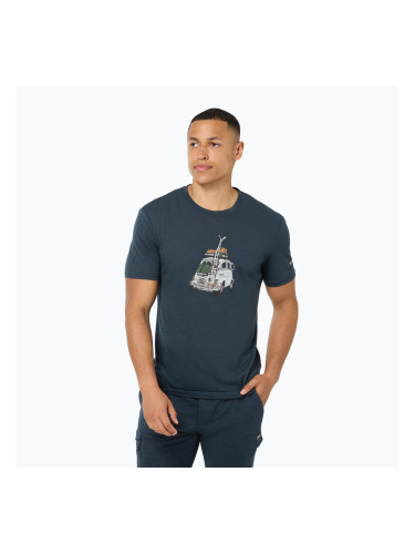 Мъжка тениска super.natural Carski Tee blueberry/various