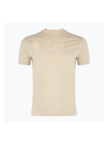Мъжки EA7 Emporio Armani Visibility Cotton Crew тениска с бадемово мляко